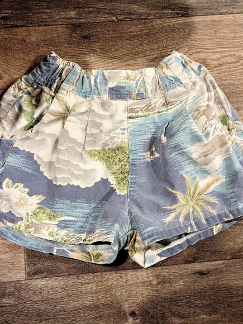 Bugle Boy Girls Shorts Beach Print Shorts Size Small